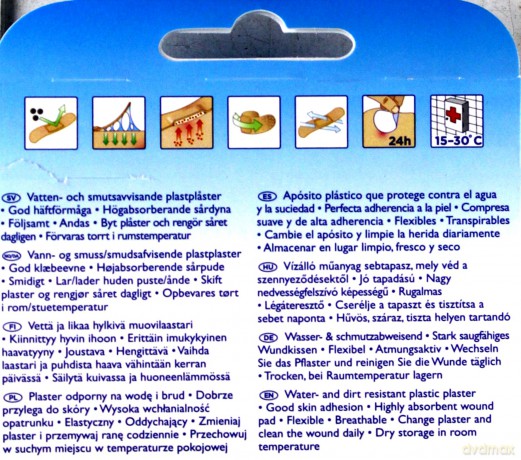 Plastry Salvequick wodoodporne Aqua Resist (1 opakowanie) 40 szt