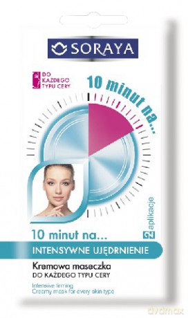 Soraya 10 minut na: intensywne ujędrnienie, kremowa maseczka do każdego typu cery 2x5 ml