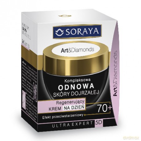Soraya Art and Diamonds: Kompleksowa odnowa skóry dojrzałej 70+ krem na dzień 50ml