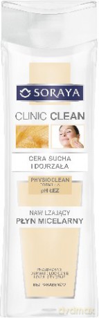 Soraya Clinic Clean Płyn micelarny do cery suchej i dojrzałej nawilżający 200 ml