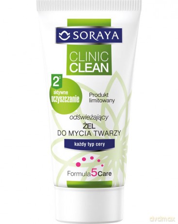 Soraya Clinic Clean Żel do mycia twarzy odświeżający 150 ml