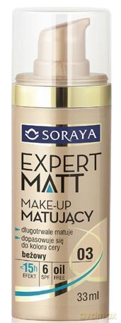 Soraya Expert Matt Make-up matujący 03 bezowy 33 ml