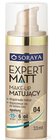 Soraya Expert Matt Make-up matujący 04 opalony 33 ml