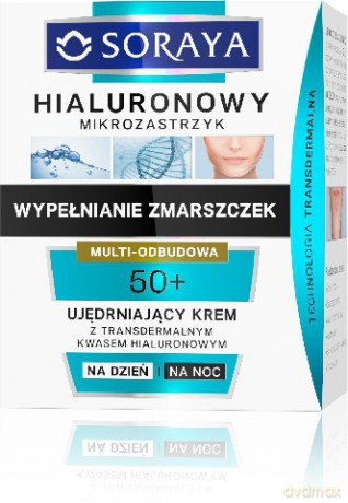 Soraya Hialuronowy Mikrozastrzyk: Krem ujędrniający 50+ na dzień i noc 50 ml