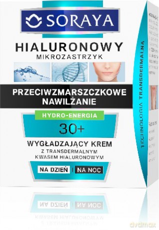 Soraya Hialuronowy Mikrozastrzyk: Krem wygładzający 30+ na dzień i noc 50 ml