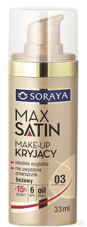 Soraya Max Satin Make-up kryjący 03 bezowy 33 ml