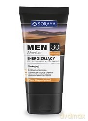 Soraya Men Adventure 30+ żel-peeling do mycia twarzy