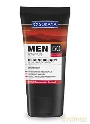 Soraya Men Adventure 50+ żel do mycia twarzy regenerujący