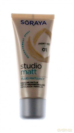Soraya Studio Matt Make-up matujący 01 jasny beż 30 ml