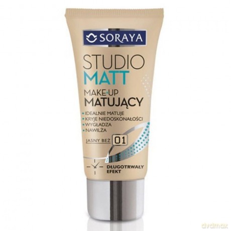 Soraya Studio Matt Make-up matujący 02 ciepły beż 30 ml