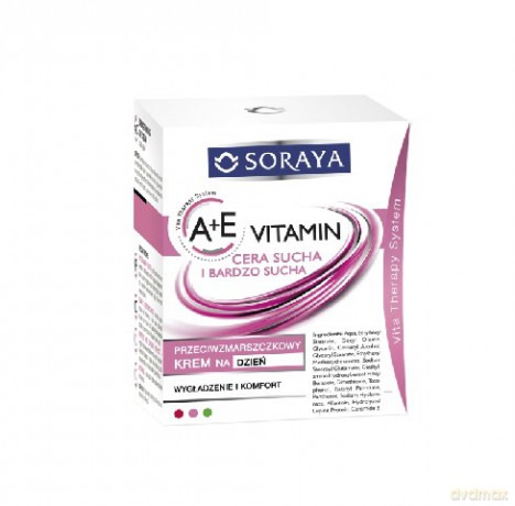 Soraya Vitamin A+E Krem przeciwzmarszczkowy na dzień do cery suchej i bardzo suchej