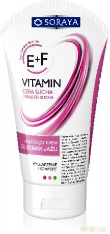 Soraya Vitamin E+F Krem łagodzacy do demakijażu cery suchej i bardzo suchej