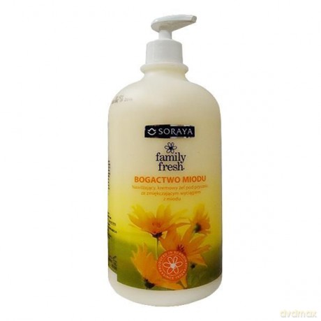 Soraya żele pod prysznic Family Fresh bogactwo miodu (z pompką) 2x500 ml