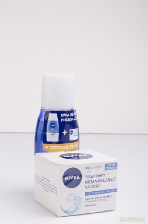 Nivea Aqua Effect Duo krem na dzień odświeżający + płyn dwufazowy