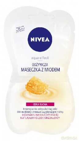Nivea Aqua Effect Maseczka odżywcza z miodem saszetka 2x7,5 ml