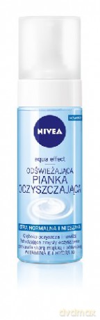 Nivea Aqua Effect Pianka oczyszczająca do cery normalnej i mieszanej 150 ml
