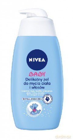 Nivea Baby delikatny żel do mycia ciała i włosów 500 ml