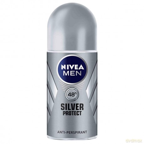 Nivea Dezodorant antyperspirant Silver Protect męski (roll-on) 50 ml