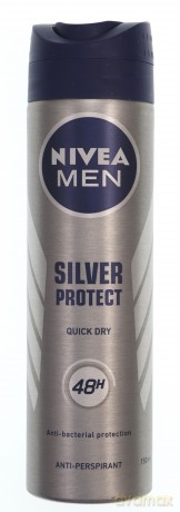Nivea Dezodorant Silver Protect  męski (spray) 150 ml