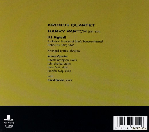 Kronos Quartet: U.S.Highball [CD]