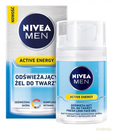 Nivea For Men Q10 regenerujący żel do twarzy Skin Energy 50 ml