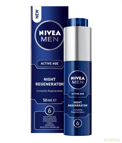 Nivea For Men regenerujący krem na noc Active Age 50 ml