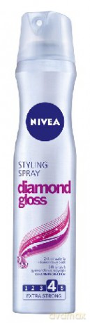 Nivea Hair Care Styling lakier do włosów diamentowy blask Diamond Gloss 250 ml