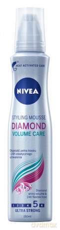 Nivea Hair Care Styling pianka do włosów Diamond Volume ultra mocna 150 ml