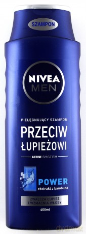 Nivea Hair Care szampon przeciwłupieżowy Power dla mężczyzny 400 ml