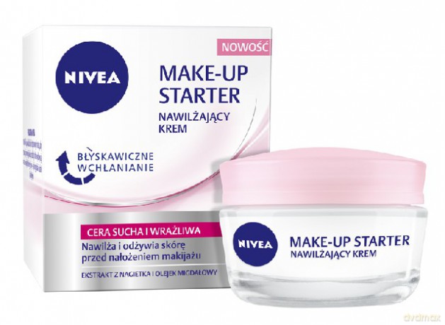 Nivea Make-Up Starter nawilżający krem, cera sucha wrażliwa 50 ml