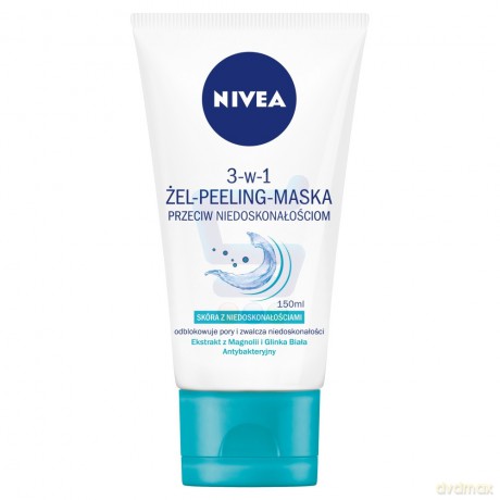 Nivea Pure Effect All-in-1 żel-peeling-maska 75 ml