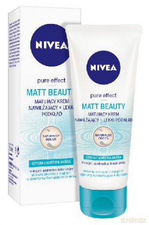 Nivea Pure Effect krem nawilżający + lekki podkład Matt Beauty 50 ml