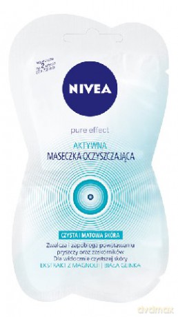 Nivea Pure Effect Maseczka oczyszczająca (saszetka) 2x7,5 ml