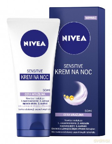 Nivea Sensitive krem na noc do cery wrażliwej 50 ml