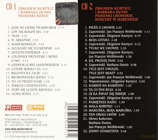 Zbigniew Kurtycz & Barbara Dunin: Piosenki różne [2CD]