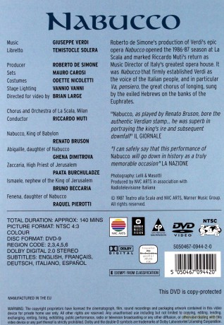 Milan La Scala: Verdi: Nabucco [DVD]
