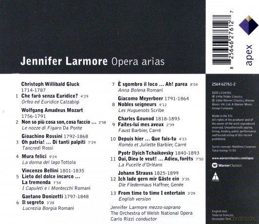 Jennifer Larmore/Rizzi/Owna: Opera Arias (Call Me Mister) [CD]
