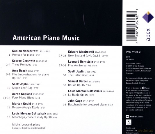 Michel Legrand: American Piano Music [CD]