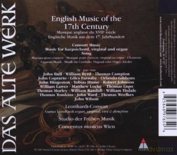 Gustav Leonhardt/Lc/Cmw/Studio Der: English Music Of The 17th Cent [2CD]