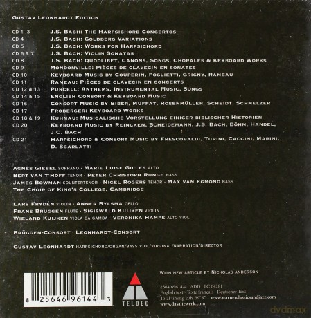 Gustav Leonhardt Edition [BOX] [21CD]