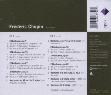 Elisabeth Leonskaja: Chopin: Samtliche Nocturnes [2CD]