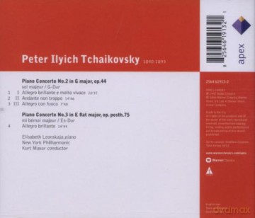 Leonskaja/Kurt Masur/Nypo: Tchaikovsky: Klavierkonzerte2+3 [CD]