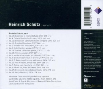Les Saqueboutiers De Tolouse: SchU: Sinfoniae Sacrae Op.6 [CD]