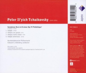 Lindenberg/Nordwestdeutsche: Tchaikovsky: Sinfonie Nr. 6 [CD]