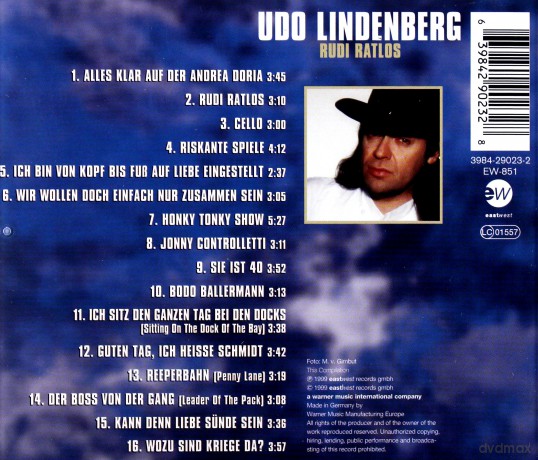 Udo Lindenberg: Rudi Ratlos [CD]