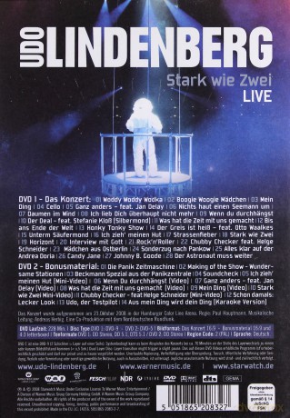 Udo Lindenberg: Stark Wie Zwei-Live [2DVD]