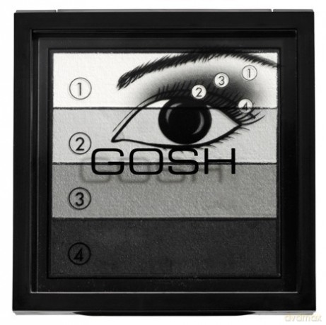 Gosh cienie Smokey Eyes 01 black 8 g