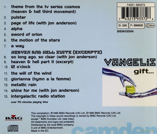 Vangelis: Gift [CD]