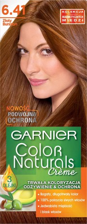 Garnier Color Naturals farba do włosów nr 6.41 złoty bursztyn