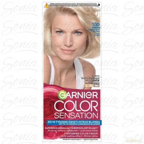 Garnier Color Sensation krem koloryzujący S10 Silver Blond - Srebrzysty Blond